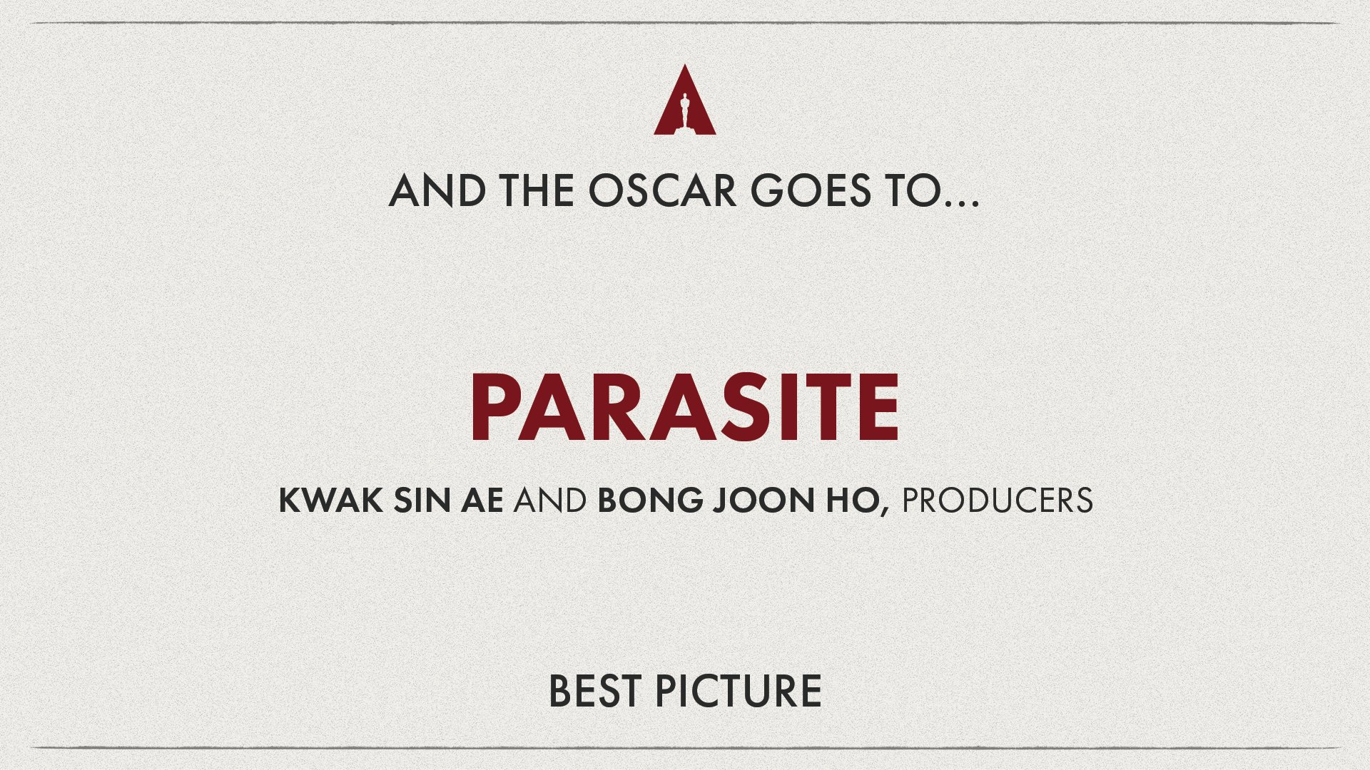 Filmul “Parasite” a făcut istorie la premiile Oscar