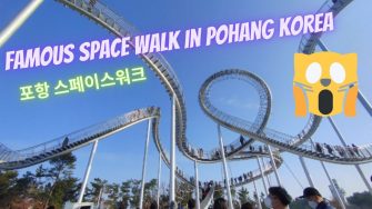 Mergi prin univers -„Space Walk” -prima structură artistică de tip roller coaster, o atracție turistică populară în Pohang