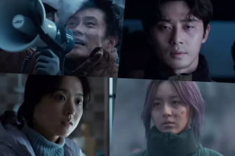 Actorii Lee Byung Hun, Park Seo Joon, Park Bo joacă în filmul coreean “Concrete Utopia”. Primul trailer a fost lansat